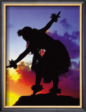 Red Sunset Framed Giclee Print by Ronald Laes