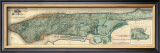 Sanitary and Topographical Map of the City and Island of New York, c.1865 Impressão giclée emoldurada por Egbert L. Viele Sanitary and Topographical Map of the City and Island of New York, c.1865 Impressão giclée emoldurada por Egbert L. Viele