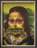 Mona Lisa Throws Up Macaroni, c.1992 Prints by Peter Saul