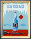 Blue Raspberry Poster by Gregory Gorham