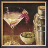 Martini with Grapes I Art by Eric Barjot