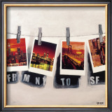 From NY To SF Print by Vincent Gachaga