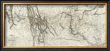 Map of Lewis and Clark's Track, Across the Western Portion of North America, c.1814 Framed Giclee Print by Lewis & Clark 