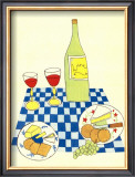 Wine and Cheese Picnic Posters by Lorraine Cook