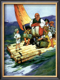 Way to Treasure Island Poster by Harold Farnsworth