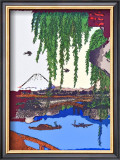 Yatsumi Bridge Framed Giclee Print by Hiroshige II 