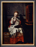 Jeune Fille Cousant Poster by Nicolas Maes