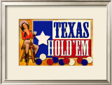 Texas Hold 'Em Framed Giclee Print