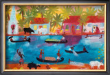 Evening Catch, Kerala Print by Christopher Corr