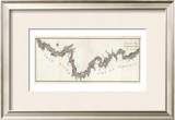 General Map of the River Ohio, Plate 2, c.1796 Framed Giclee Print by George Henri Victor Collot