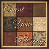 Words to Live By, Count Your Blessings Poster by Smith-Haynes 