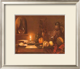 Stilleben mit Kerze Prints by F. Wanner