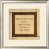 Two Hands Poster by Karen Tribett