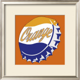 Orange Bottle Cap Poster by Santiago Poveda