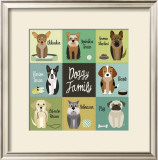 Doggy Family Prints by Jenn Ski