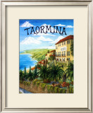 Taormina, Sicily, Italy Framed Giclee Print by Caroline Haliday
