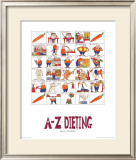 A-Z of Dieting Prints by Nicola Streeten