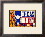 Texas Hold 'Em Framed Giclee Print