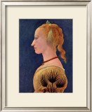 Portrait einer Dame in Gelb Poster by Alesso Baldovinetti