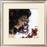 Les Fleurs Rouges Print by Ludovic Jacqz