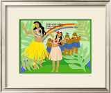 Hula Girls in Paradise Island, Hawaii Posters by Noriko Sakura