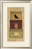 Crow, Pineapple, Sheep Art by Sue Allemand