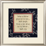 When a Father Gives Posters by Karen Tribett