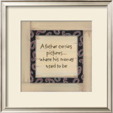 A Father Carries Prints by Karen Tribett