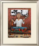 Sushi-Man Framed Giclee Print by John Howard