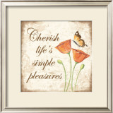 Cherish Life's Simple Pleasures Art by Kathy Middlebrook