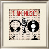 I Am Music Posters by Louise Carey