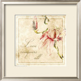 Florals, Love Conquers All Print by Jessica Vonammon