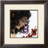 Les Fleurs Rouges Prints by Ludovic Jacqz