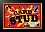 Poker 7 Card Stud Framed Giclee Print