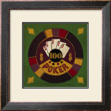 Hundred Dollar Poker Chip Art by Gregory Gorham