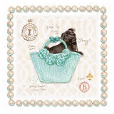 Teacup Yorkie Puppy Purse Art by Chad Barrett