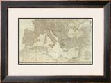 Northern Europe Divided into its Empires, Kingdoms, States, Republics, c.1787 Framed Giclee Print by Thomas Kitchin