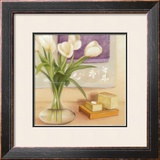 White Tulips and Soaps Prints by Catherine Becquer