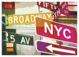Broadway and Fifth Ave Posters par Evangeline Taylor