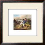 Children Fishing in a Brool Posters por August Xaver Karl Von Pettenkofen