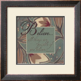 Believe Posters by Sara Anderson