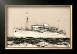 Mess Maritimes - Marechal Joffre Print by Albert Brenet
