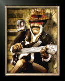 The Guitarist Print by Adam Perez