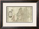 Northern Europe Divided into its Empires, Kingdoms, States, Republics, c.1787 Framed Giclee Print by Thomas Kitchin