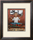 Sushi-Man Framed Giclee Print by John Howard