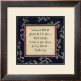 When a Father Gives Prints by Karen Tribett