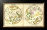 Circumpolar Map for each Month of the Year, c.1835 Framed Giclee Print by Elijah H. Burritt