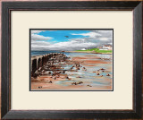 Low Flying over Lossiemouth West Beach Poster by Elise Ferguson