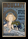 Moullot Framed Giclee Print by E. Roux