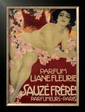 Parfum Liane Fleurie, Sauze Freres Framed Giclee Print by Leopoldo Metlicovitz